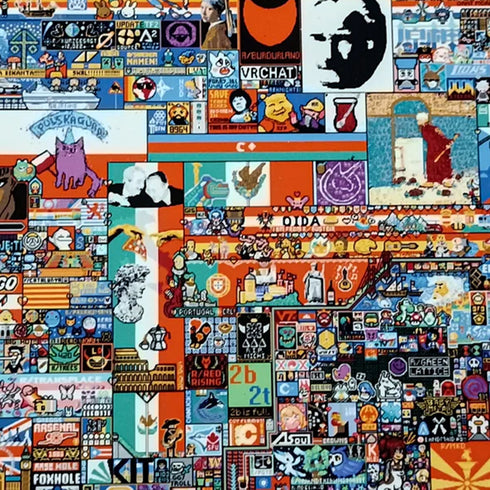 Reddit /r/place 2022 Poster, Ultra High Quality 24k